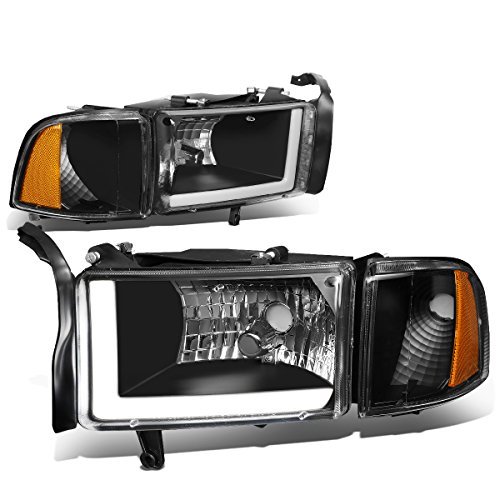 DNA Motoring LED DRL Headlights for 94-02 Dodge Ram