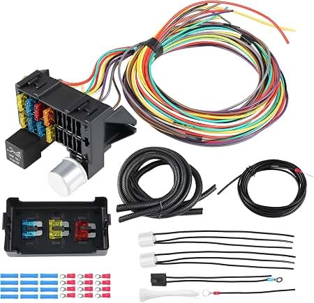 DNA Motoring WH-12G-8FT Universal Wiring Harness